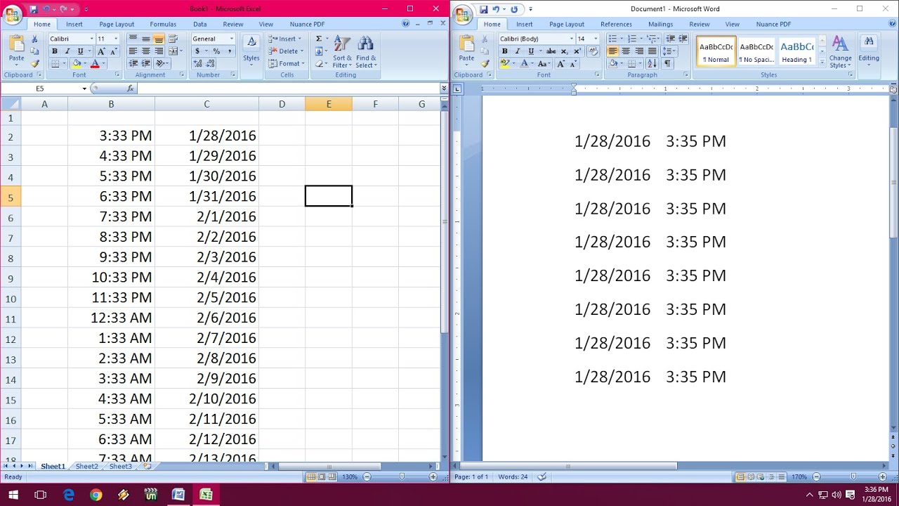 put the full date in excel for mac